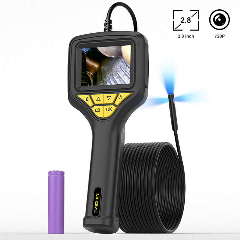 Home Security And Cameras - 2.8'' IPS Handheld Borescope HD Inspection
