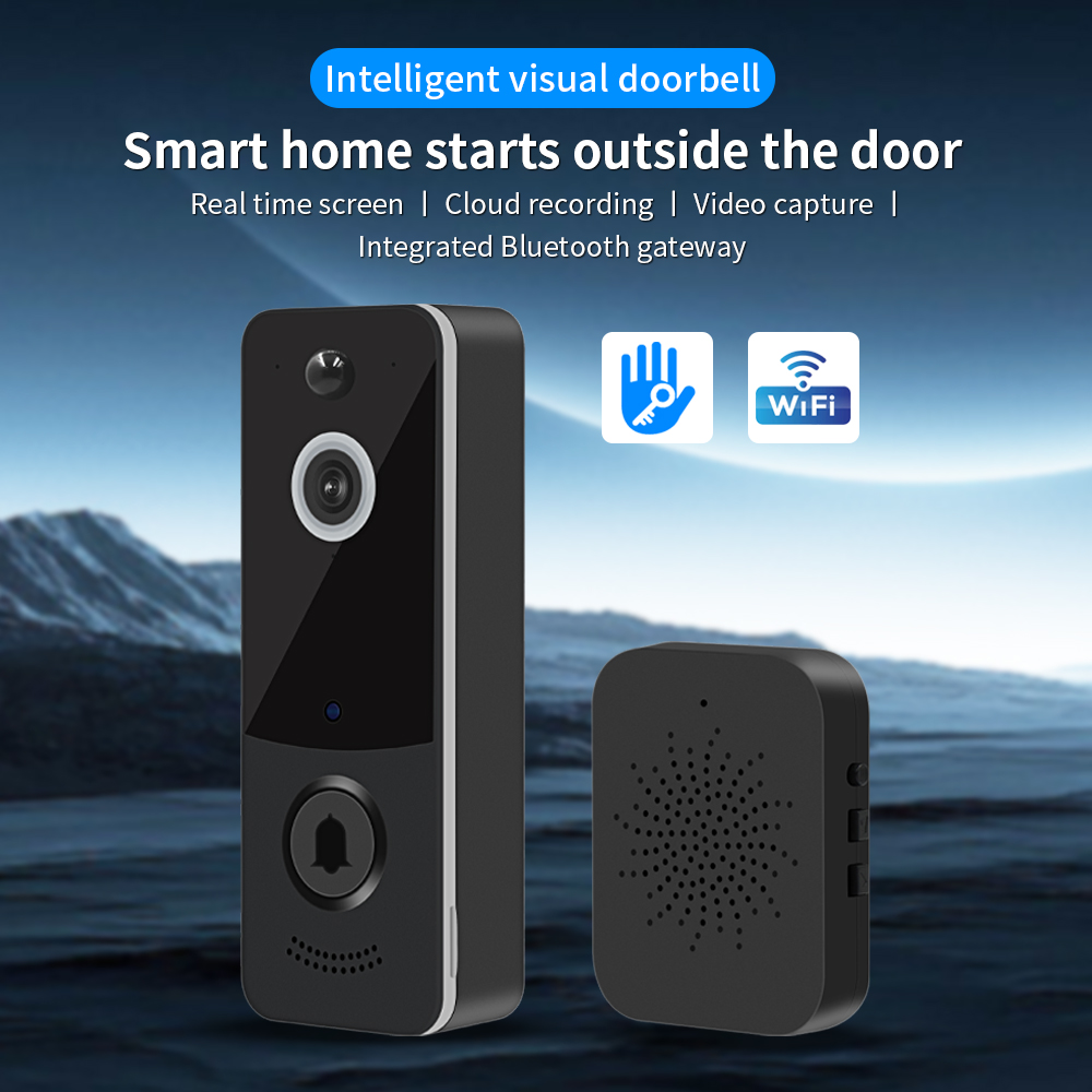 Home Security Wireless Cameras - 1080P WIFI Video Doorbell TTLOCK App