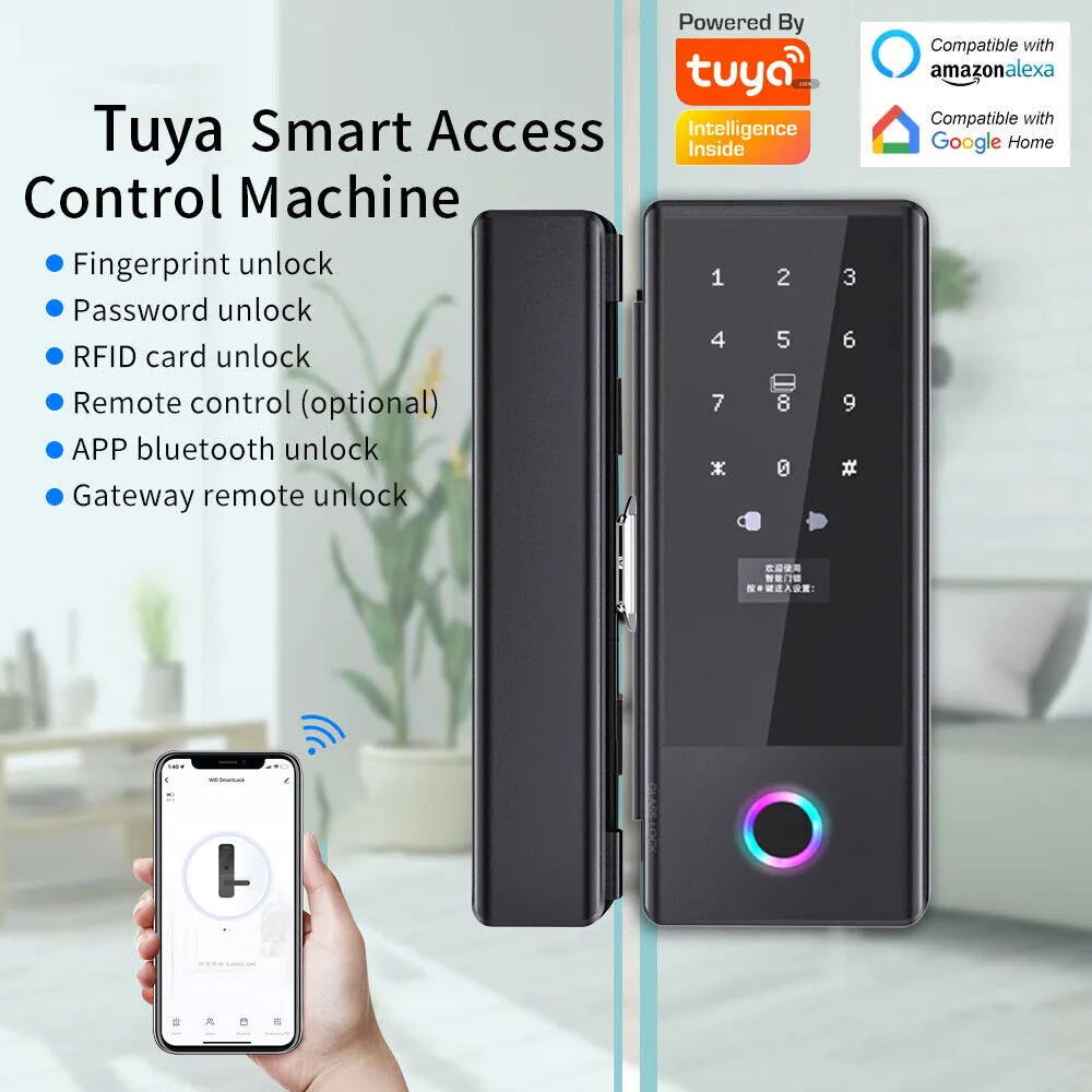 Door Lock Smart Keypad - Ttlock Ble Glass Door Lock Smart