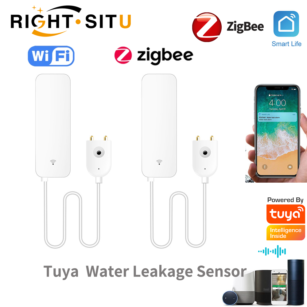 Home Security Gadgets - Tuya WiFi Nước Rò Rỉ Cảm