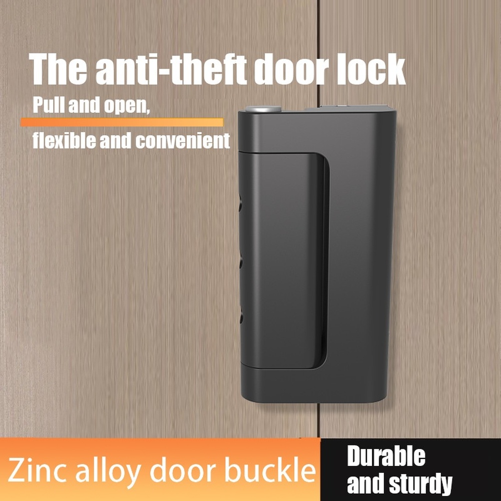Home Security Door Lock - 1pc Zinc Alloy Anti Theft Door