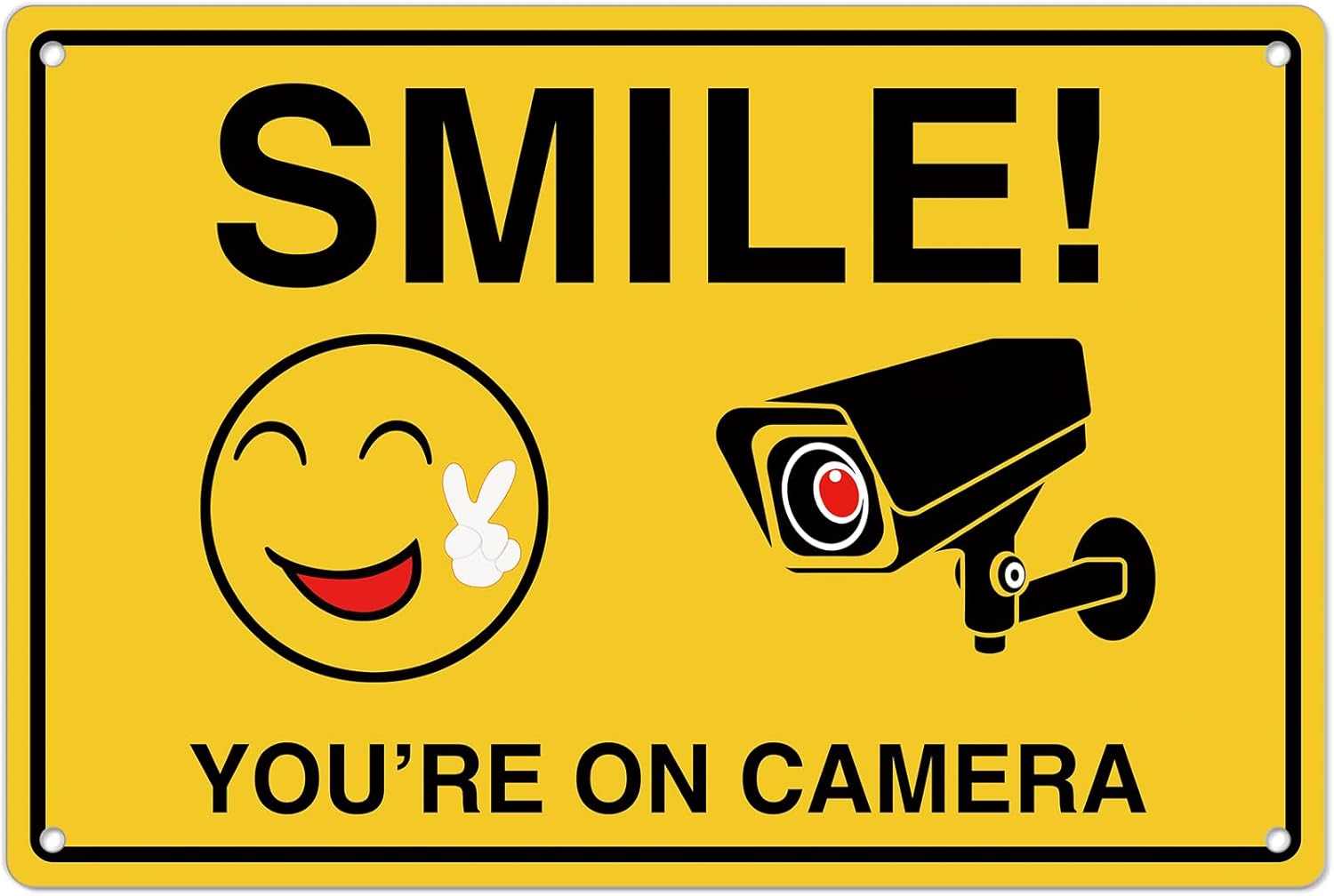 Home Security Installation - Smile Youre On Camera Signs ;
