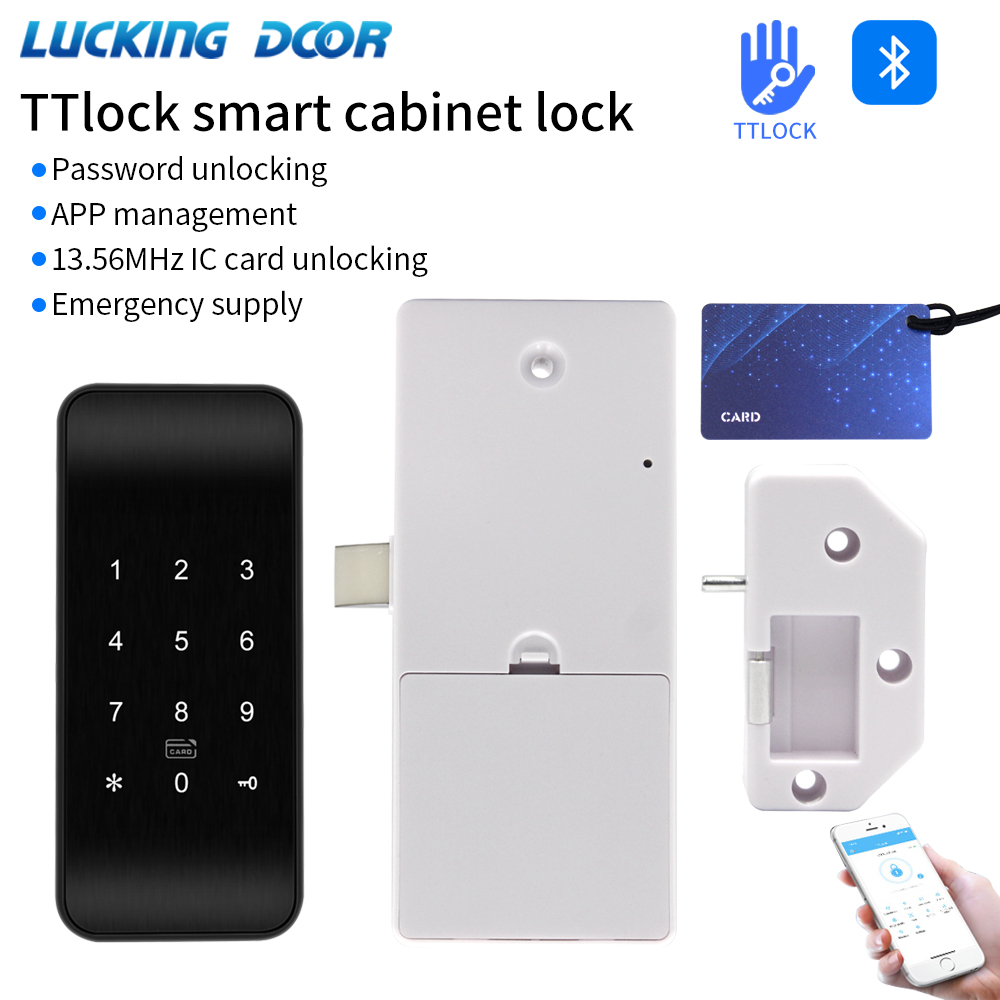 Door Lock Smart Keypad - TTLOCK 13.56Mhz Fingerprint Drawer Lock Furniture