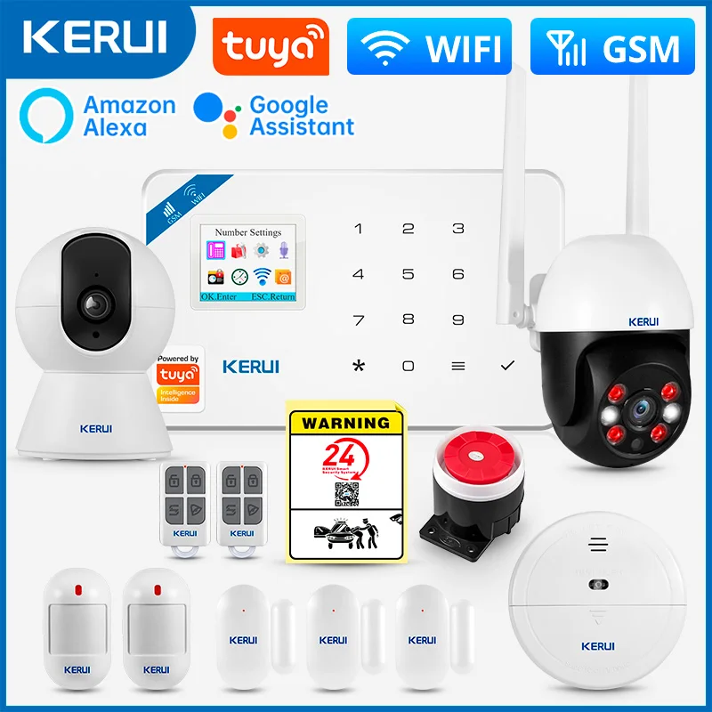 Home Security Wireless Cameras - KERUI W181 Alarm System Security Home