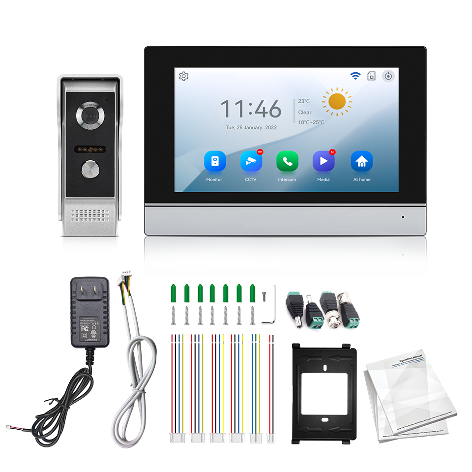 Home Security Services - 7Inch IPS Screen 2MP Tuya Remote