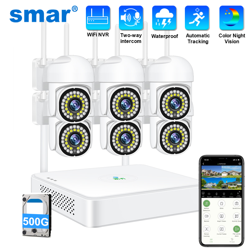 Home Security Wireless Cameras - Smar 3MP Wireless CCTV Security Camera