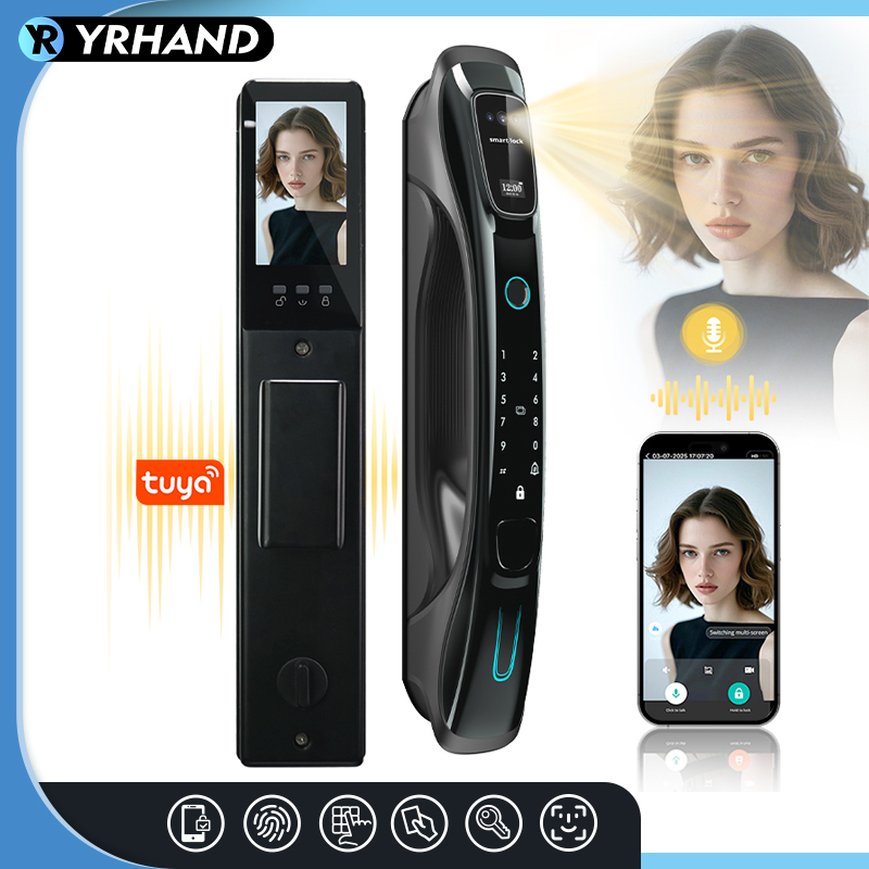 Door Lock Smart Keypad - Smart Lock 3D Face Recognition Palm
