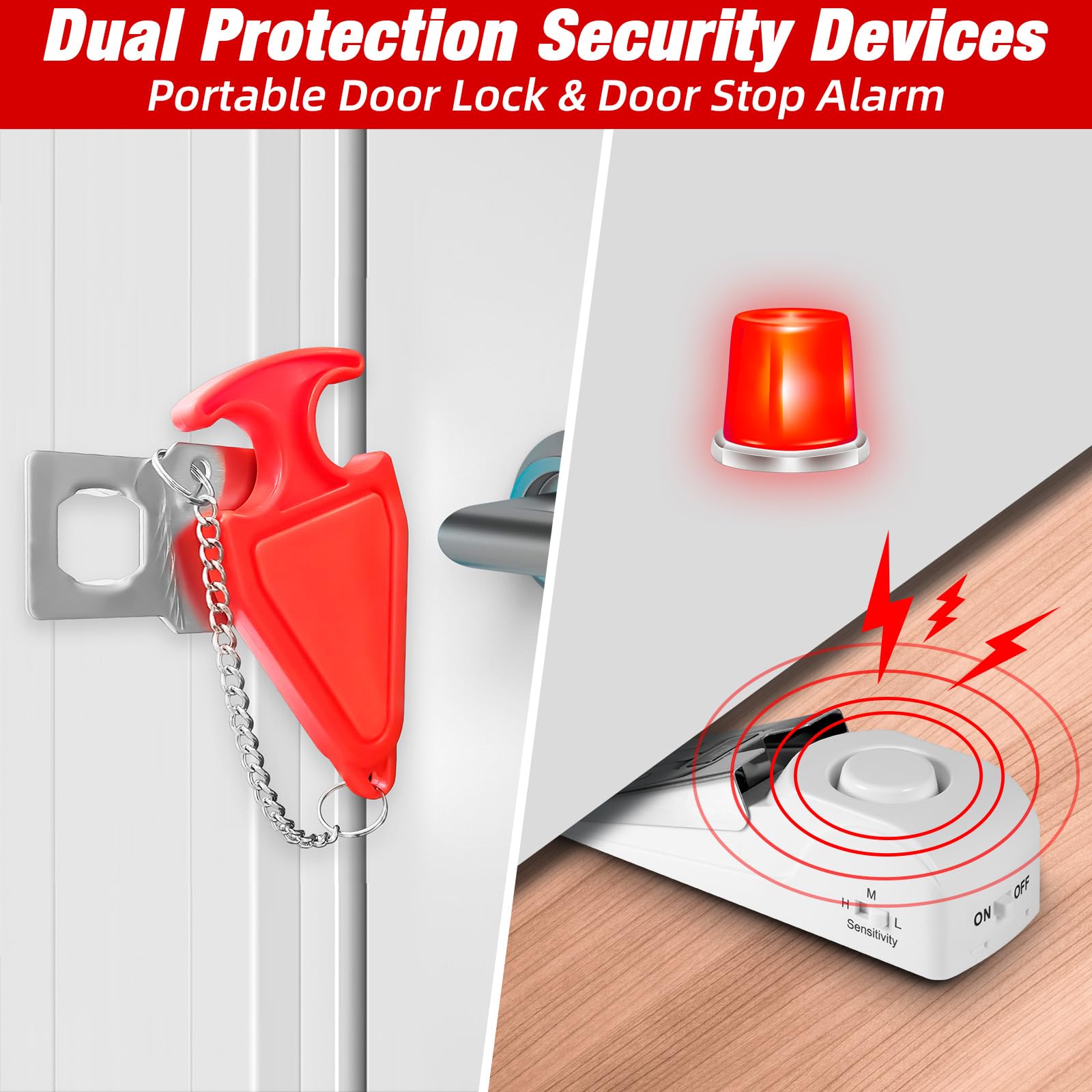 Portable Door Stop Alarm Trave - đánh giá và giá Home Security Installation
