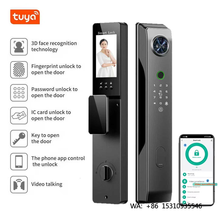 Glomarket Tuya Wifi 3d Face Re - đánh giá và giá Door Lock Smart Keypad