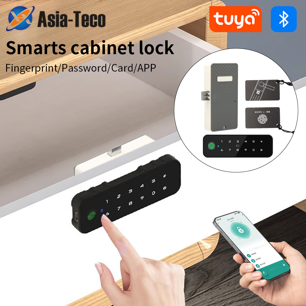 Tuya Bluetooth Smart Wood Cabi - đánh giá và giá Home Security Door Lock