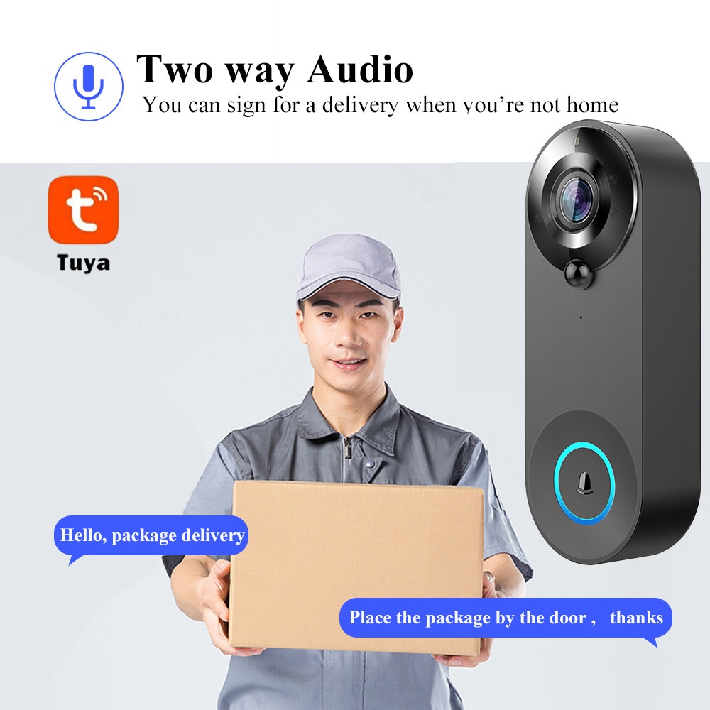 Tuya 1080P Wireless WIFI Doorb - đánh giá và giá Home Security Wireless Cameras