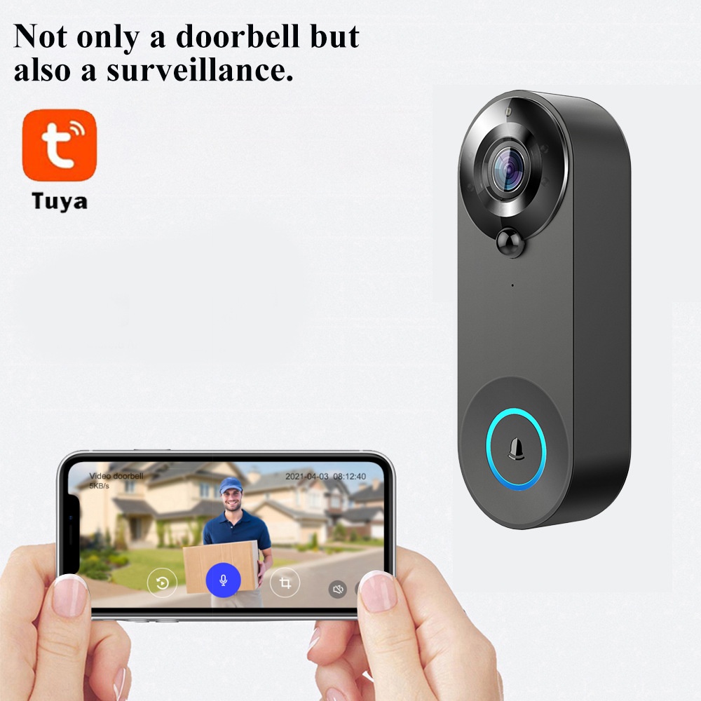 Tuya 1080P Wireless WIFI Doorb - đánh giá và giá Home Security Wireless Cameras