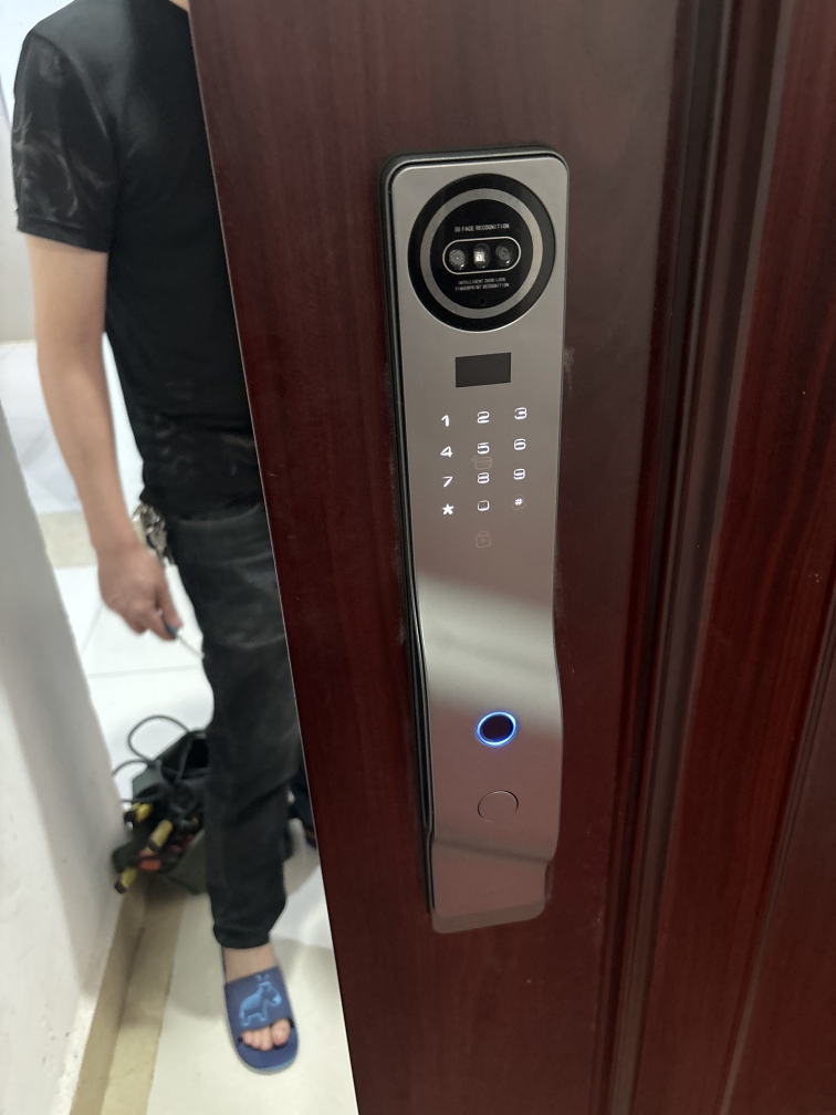 3D-Face Recognition Wifi Tuya  - đánh giá và giá Door Lock Smart Keypad