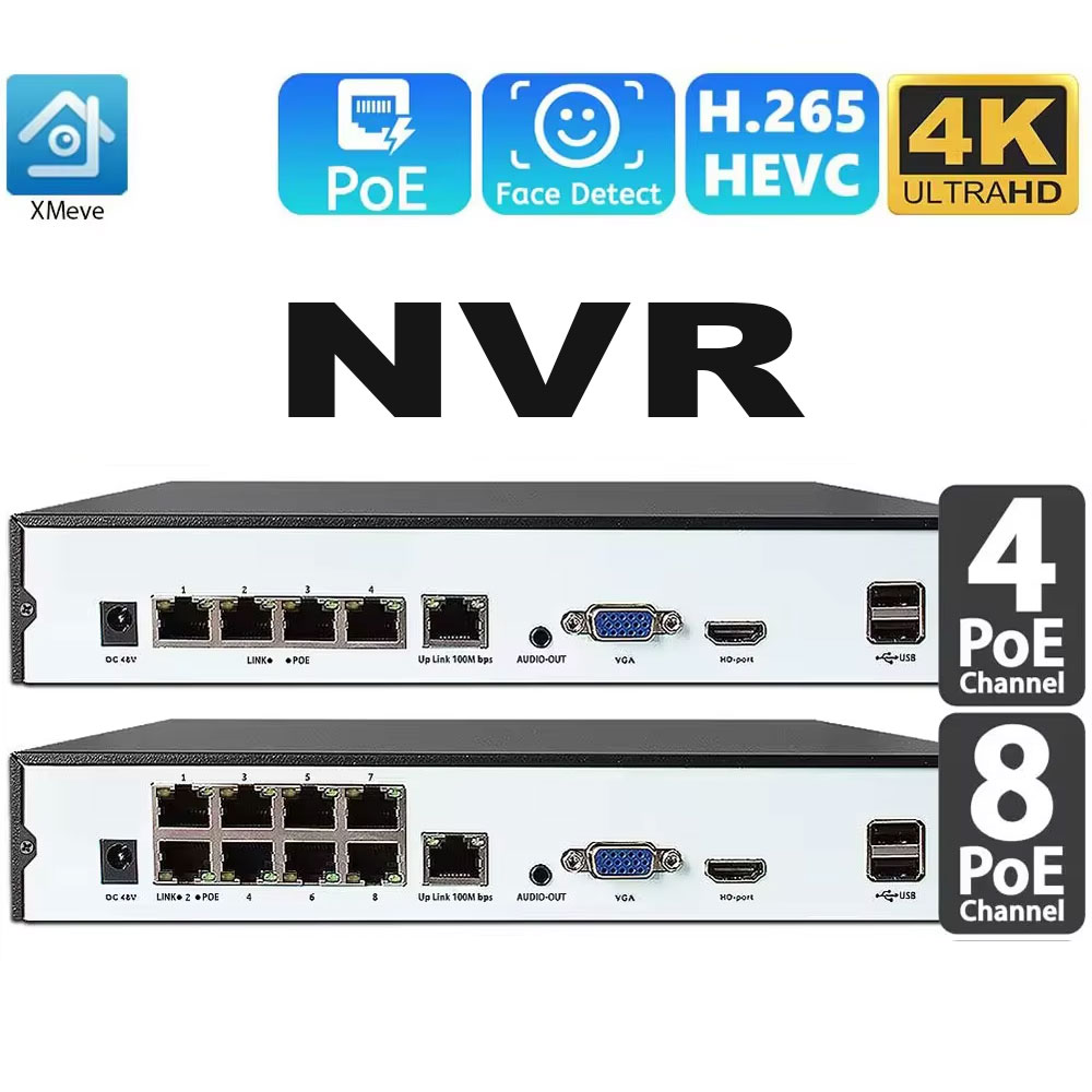 4CH 8CH 48v POE 4K NVR Onvif H - đánh giá và giá Home Security And Cameras