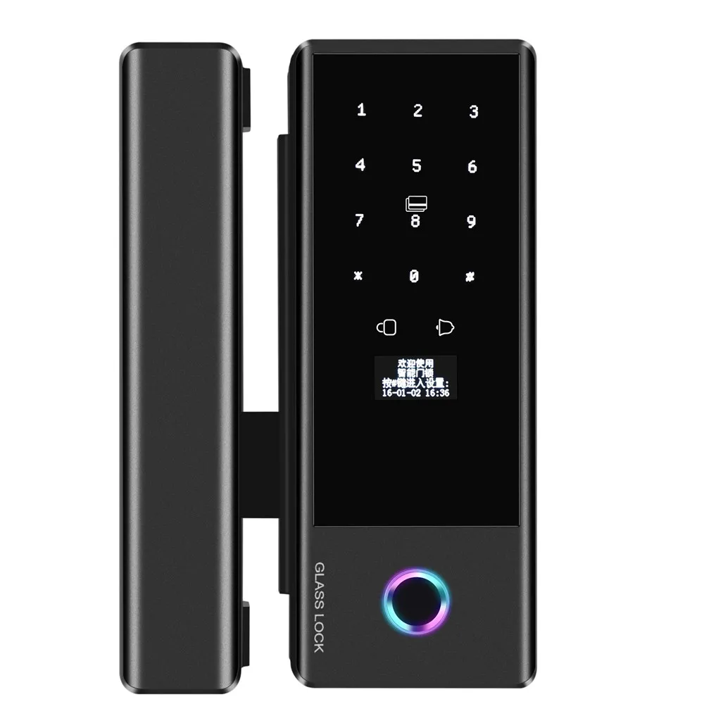 Ttlock Ble Glass Door Lock Sma - đánh giá và giá Door Lock Smart Keypad