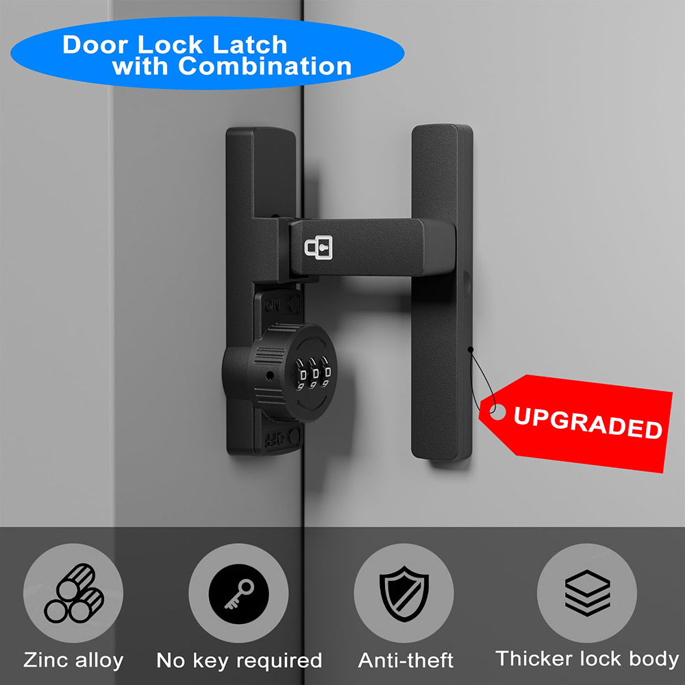 Security Barn Door Lock 3-Digi - đánh giá và giá Home Security Door Lock
