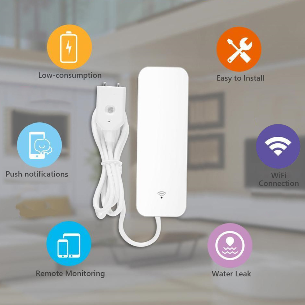 Tuya WiFi Nước Rò Rỉ Cảm Biến  - đánh giá và giá Home Security Gadgets