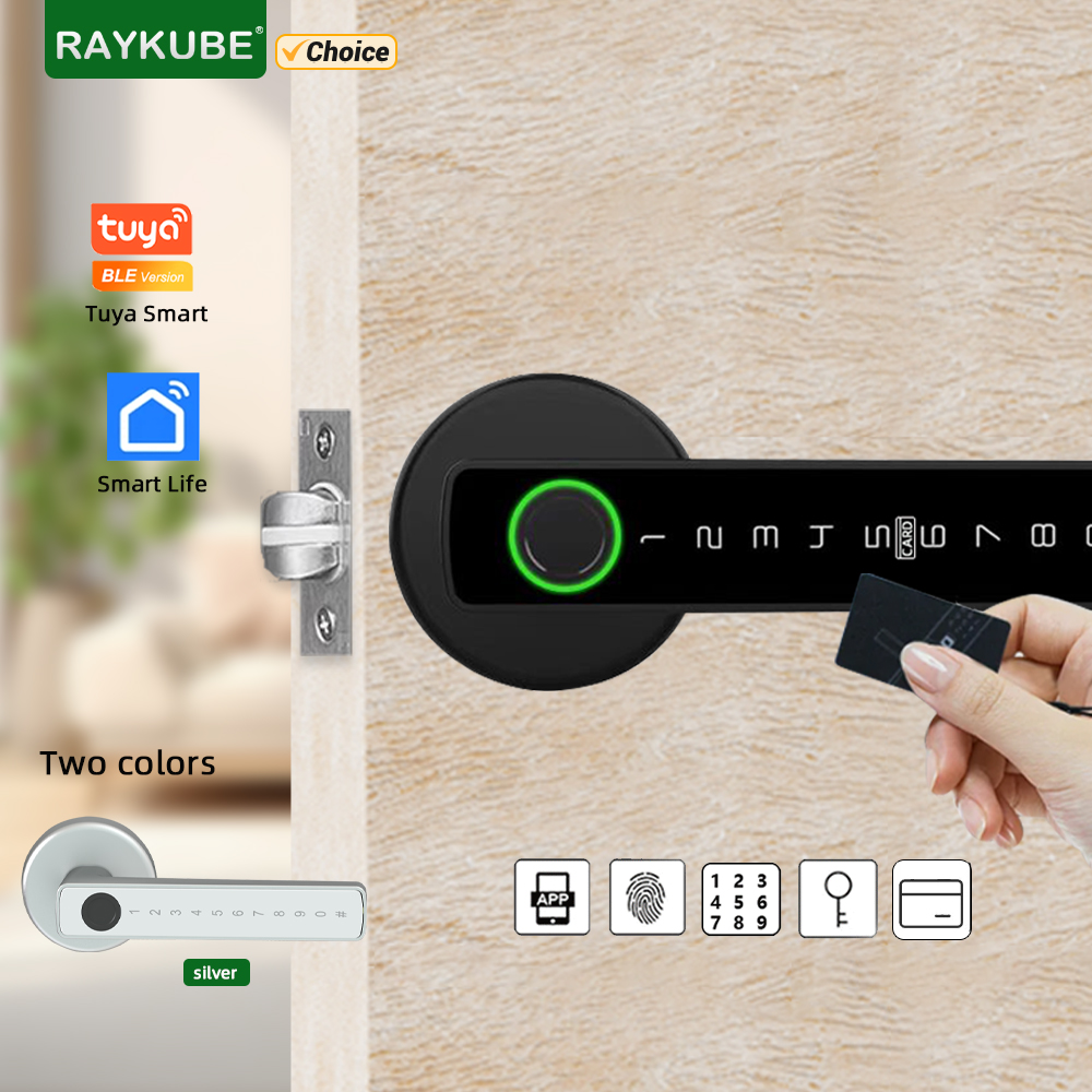 RAYKUBE M5 Tuya BLE Smart Fing - đánh giá và giá Door Lock Smart Keypad