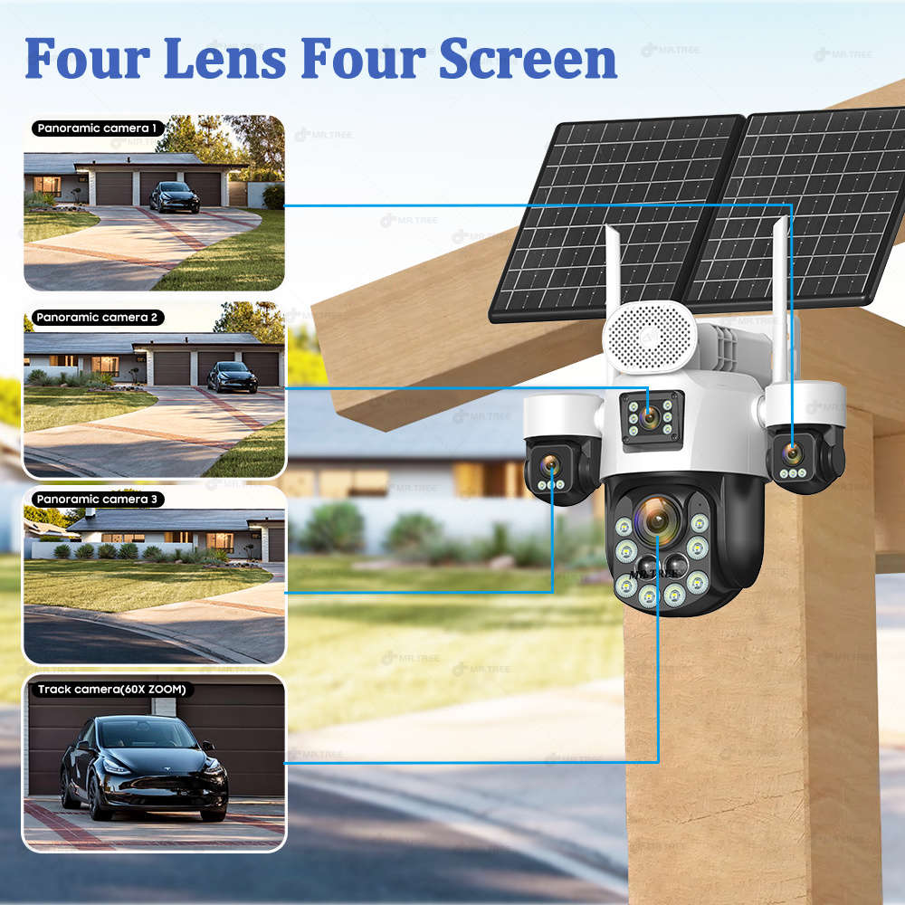 AOV Four Lens Outdoor Surveill - đánh giá và giá Home Security Installation
