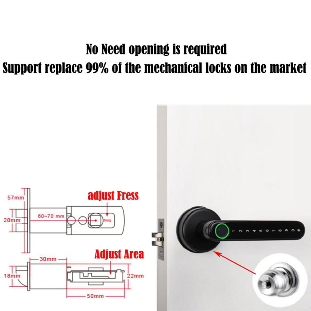 TTLock Smart Bluetooth Fingerp - đánh giá và giá Door Lock Smart Keypad