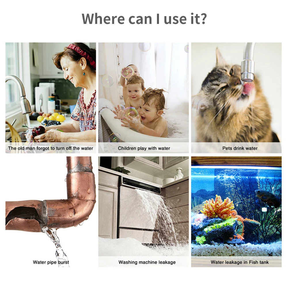 Tuya WiFi Zigbee Water Sensor  - đánh giá và giá Home Security Gadgets