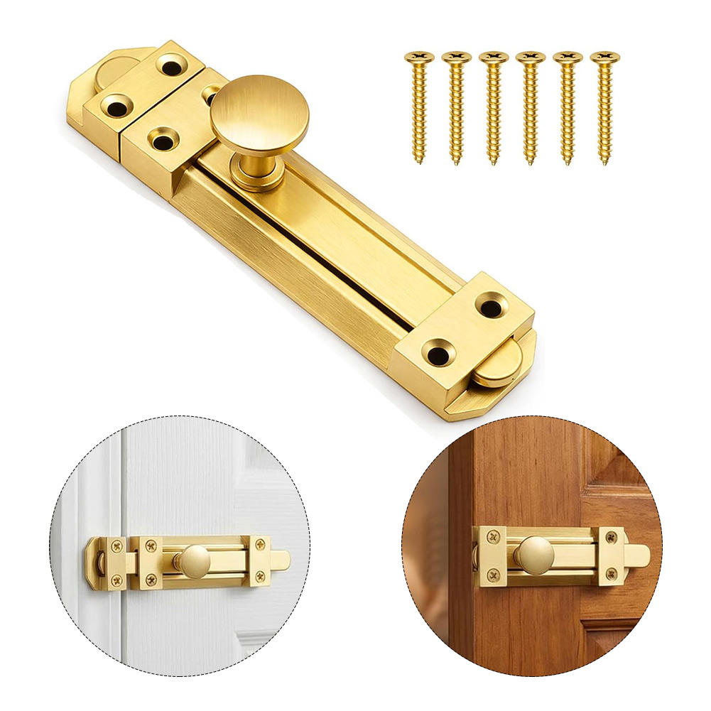 5 Inch Solid Brass Sliding Doo - đánh giá và giá Home Security Door Lock