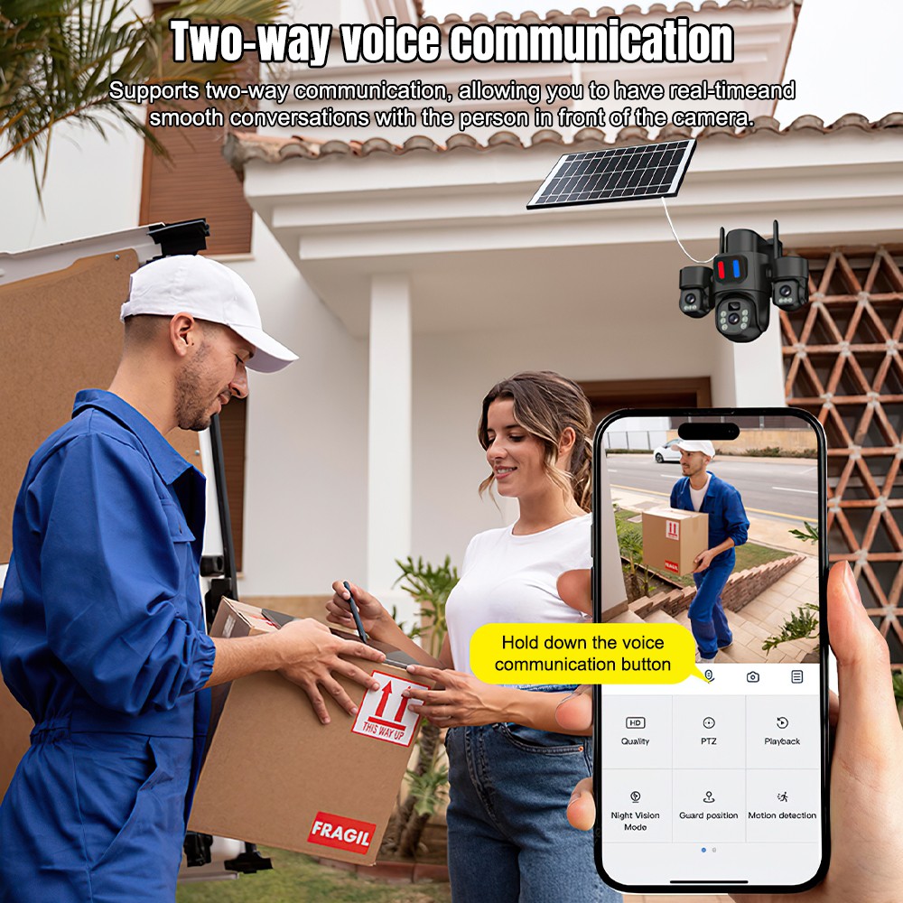 Solar WiFi PTZ Camera Outdoor  - đánh giá và giá Home Security Wireless Cameras