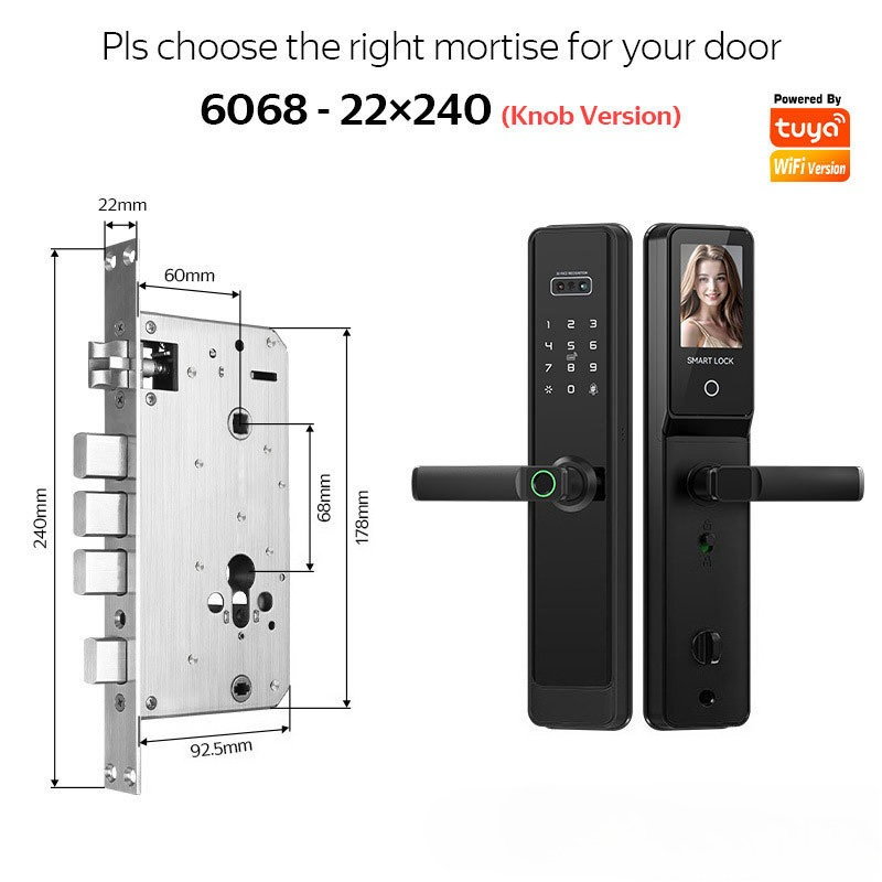 EGFirtor Semi-automaticTuya Fi - đánh giá và giá Door Lock Smart Keypad