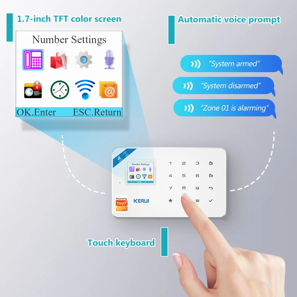 KERUI W181 Alarm System Securi - đánh giá và giá Home Security Wireless Cameras