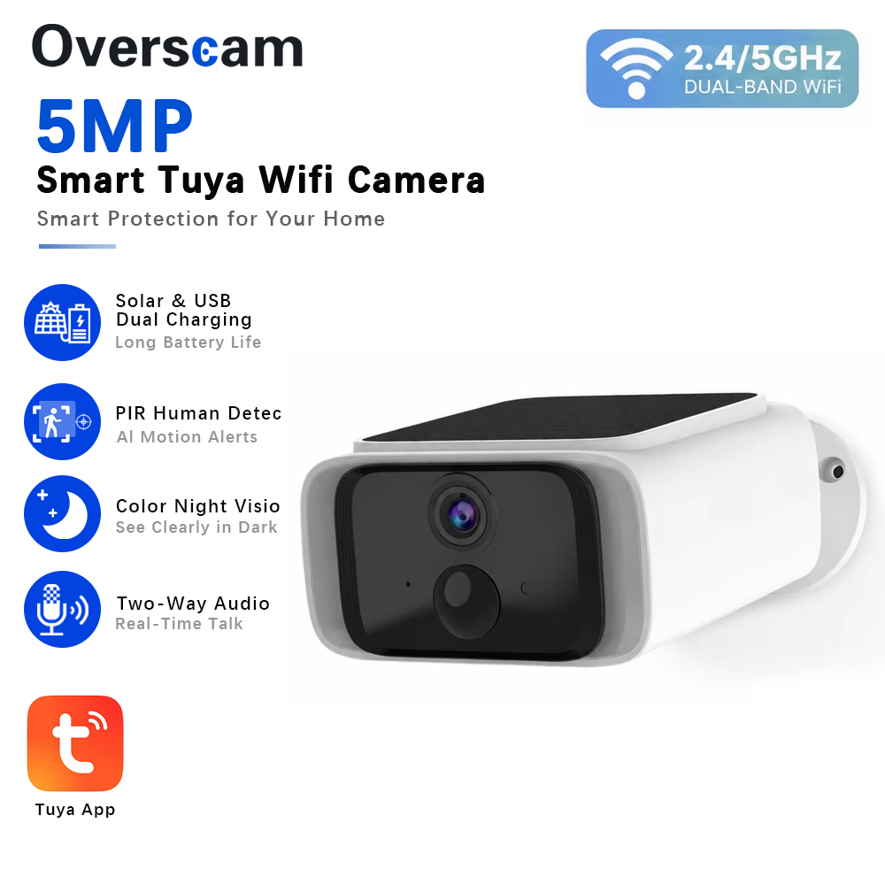 Tuya 5MP Solar Security Camera - đánh giá và giá Home Security Installation