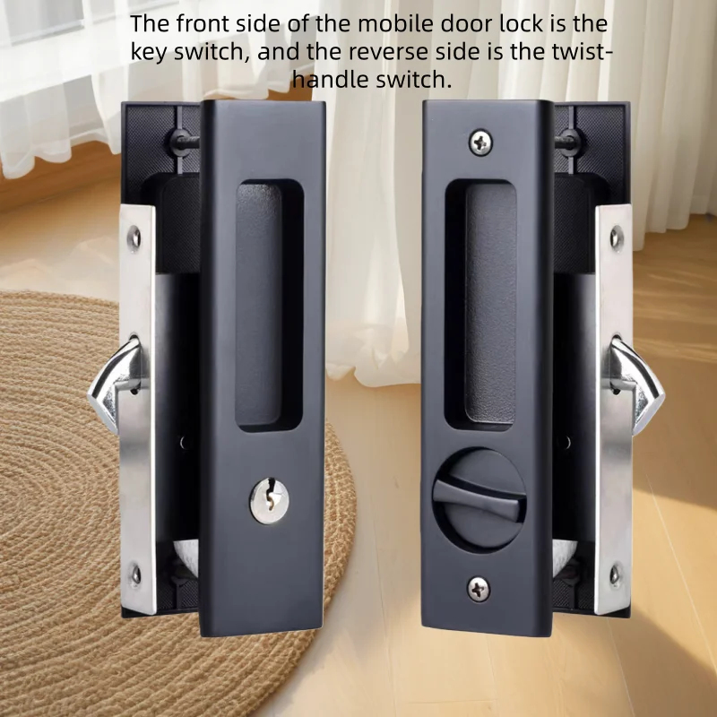 Heavy-Duty Black Sliding Door  - đánh giá và giá Home Security Door Lock