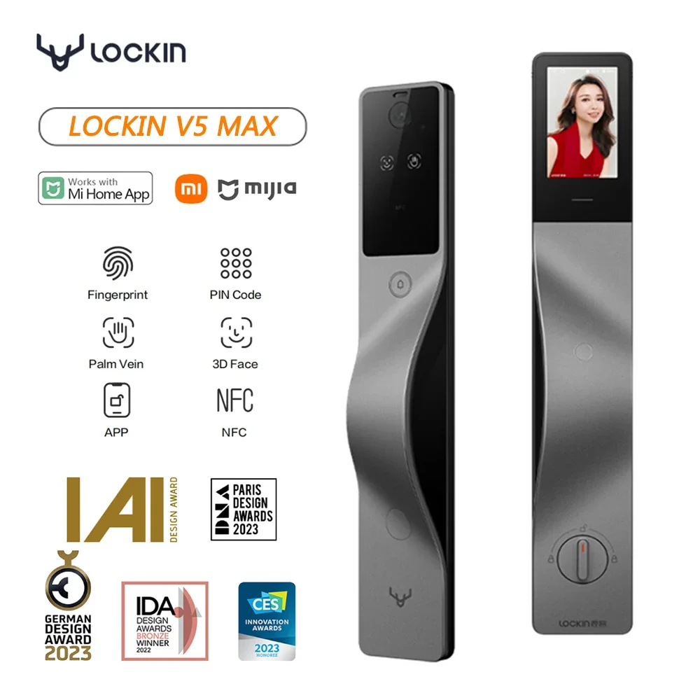Lockin V5 Max 3D Face Recognit - đánh giá và giá Door Lock Smart Keypad